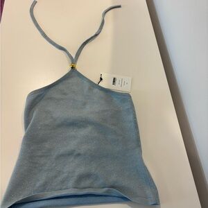 Kapri the label blue knit halter top